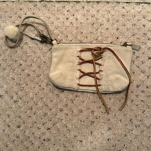 UGG mini suede wristlet purse